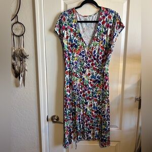 Bamboo Floral Wrap Dress